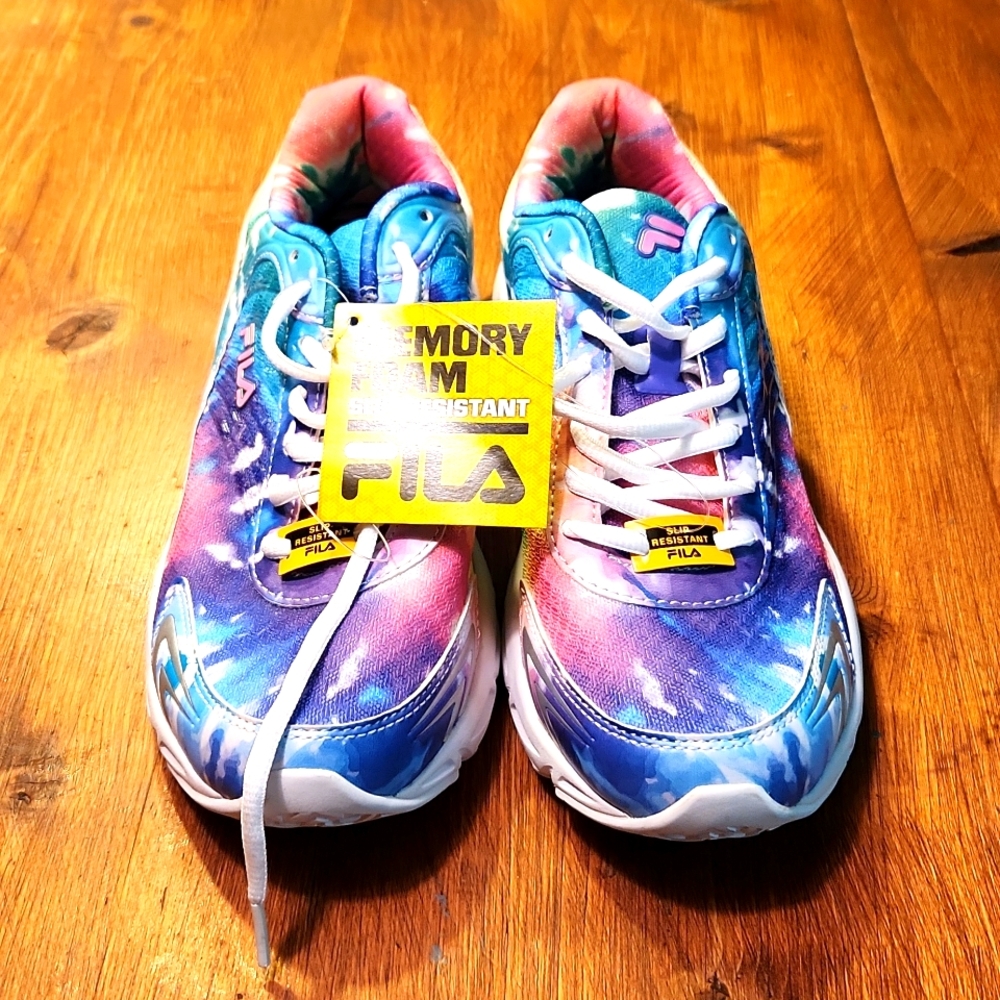 Fila Tie Dye Sneakers size 9 NWT
